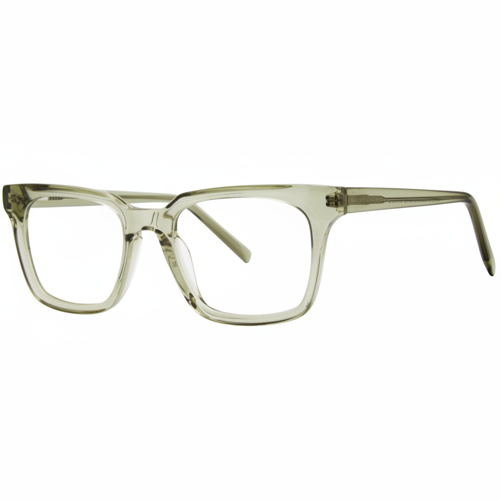 Olive Green Acetate Frame 1:1