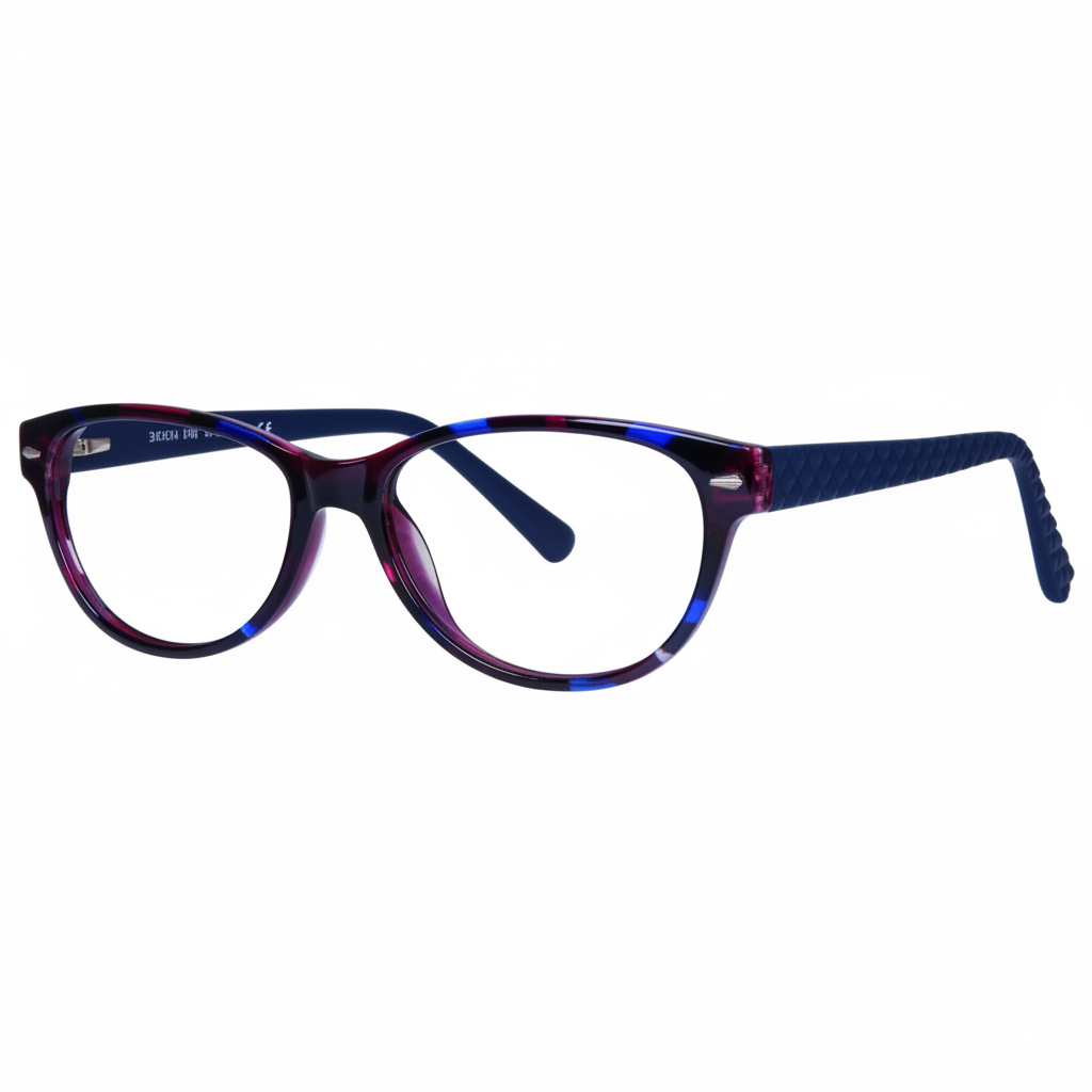 Purple Blue Tortoise Eyeglasses 1:1