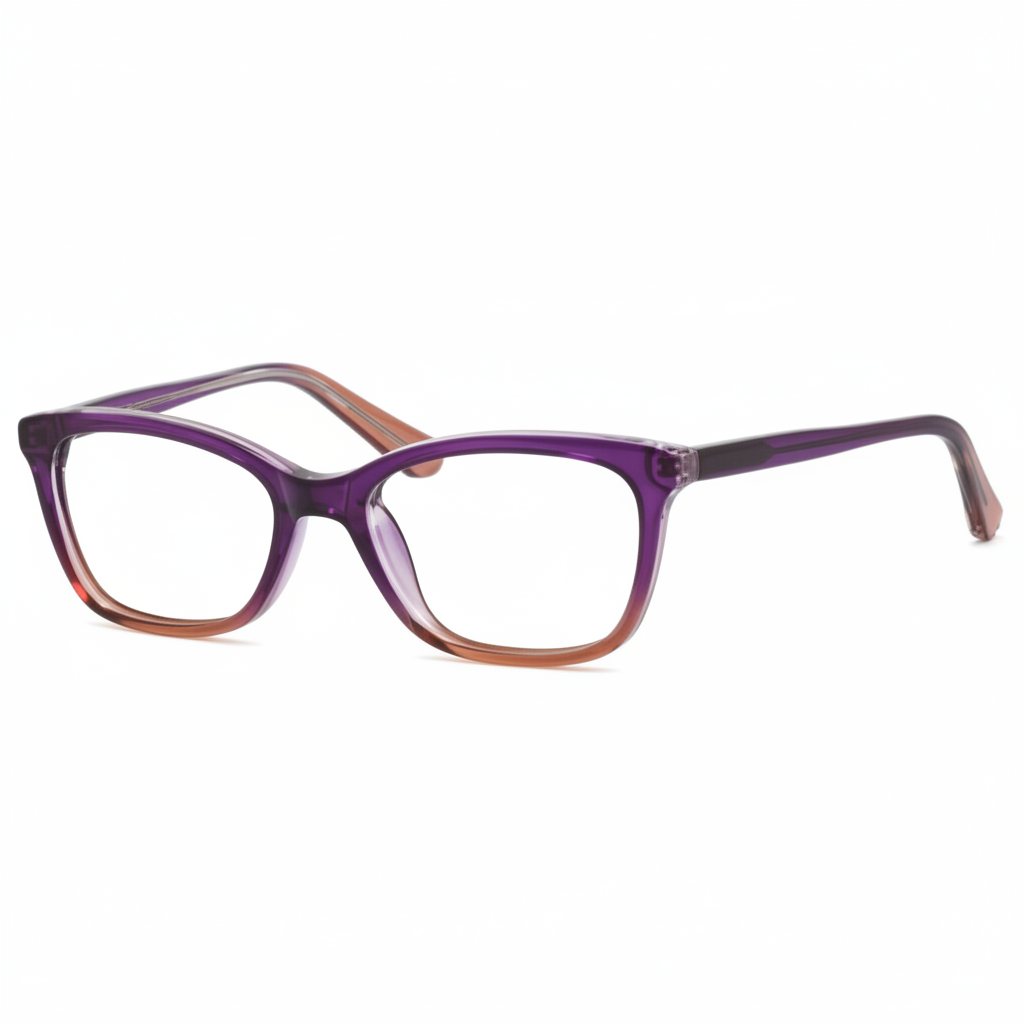 Purple Gradient Cat-Eye Eyeglasses 1:1
