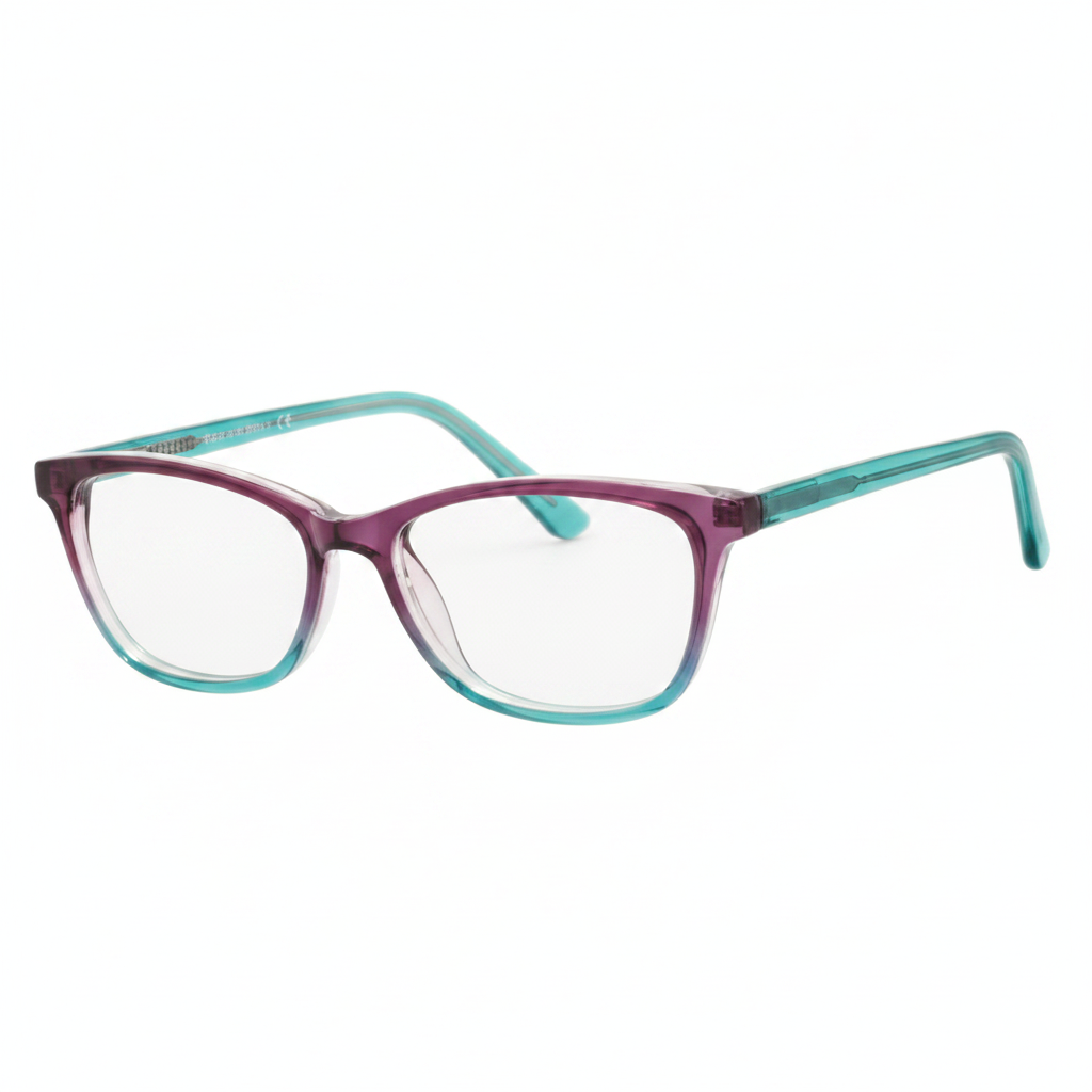 Purple to Teal Gradient Eyeglasses 1:1