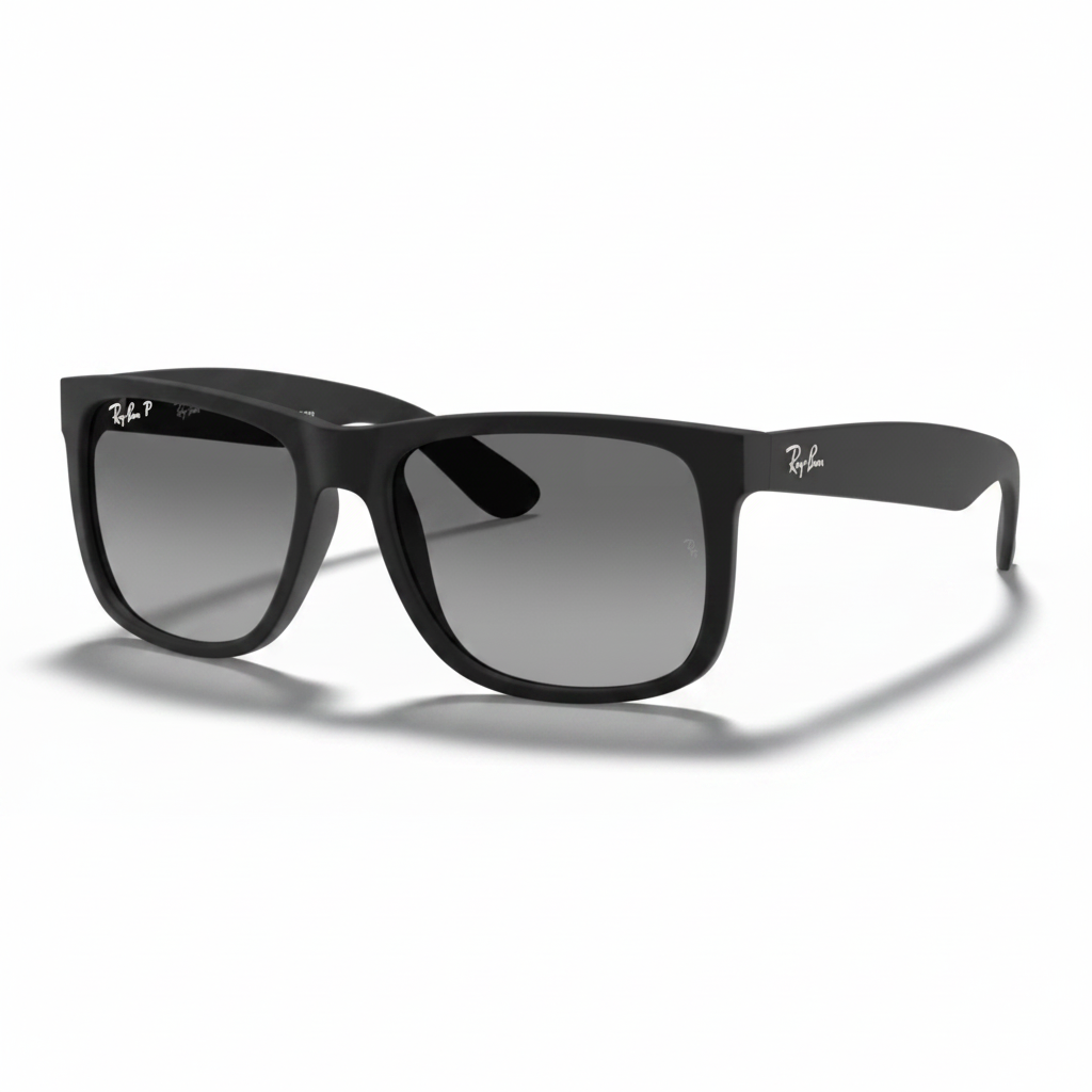Ray-Ban Justin Matte Black Grey Gradient Sunglasses