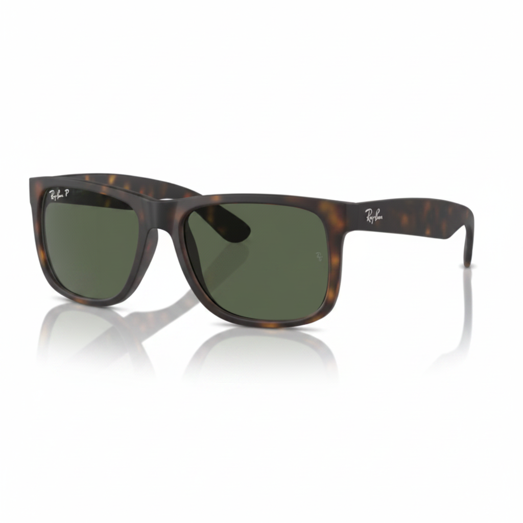 Ray-Ban Justin Tortoise Green Sunglasses