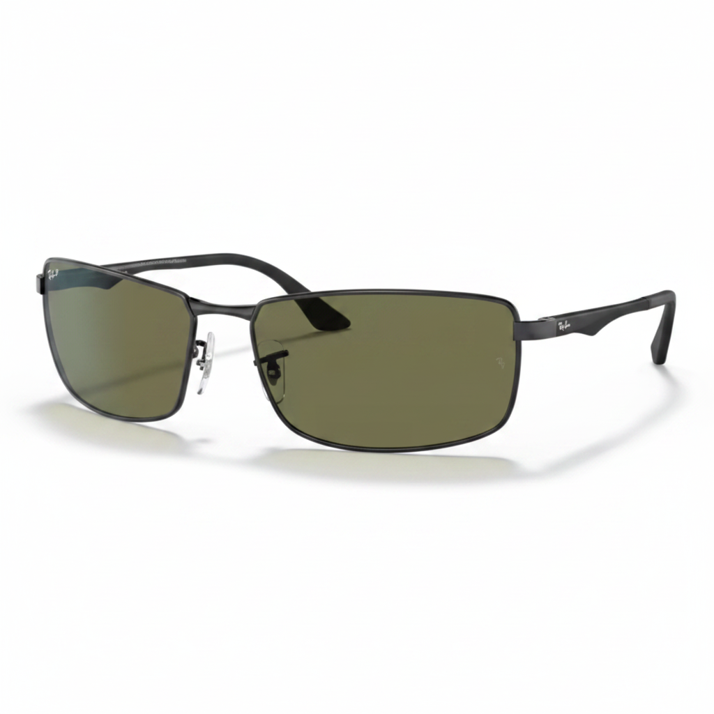 Ray-Ban RB3498 Gunmetal Green Sunglasses