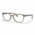 Rectangular Sage Green Eyeglasses 1:1