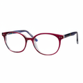Red Burgundy Eyeglasses with Blue Temples – 1:1 Product Image
