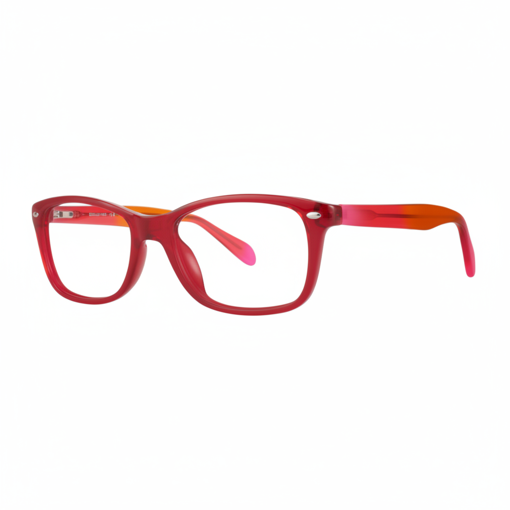 Red Orange Pink Eyeglasses 1:1