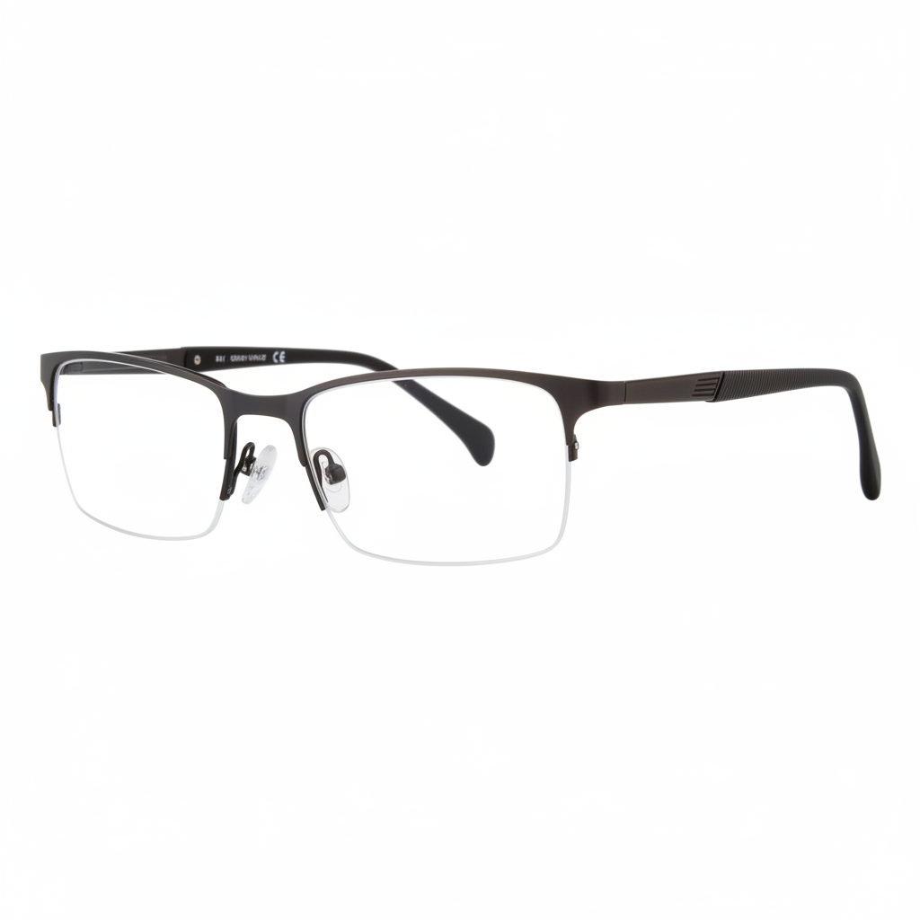 Semi-rimless eyeglasses 1:1
