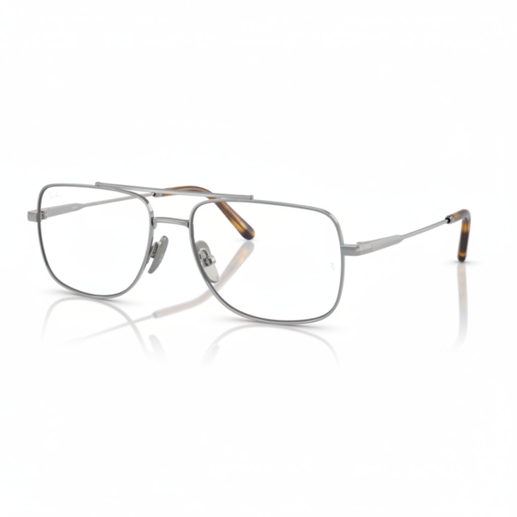 Silver Aviator Eyeglasses 1:1