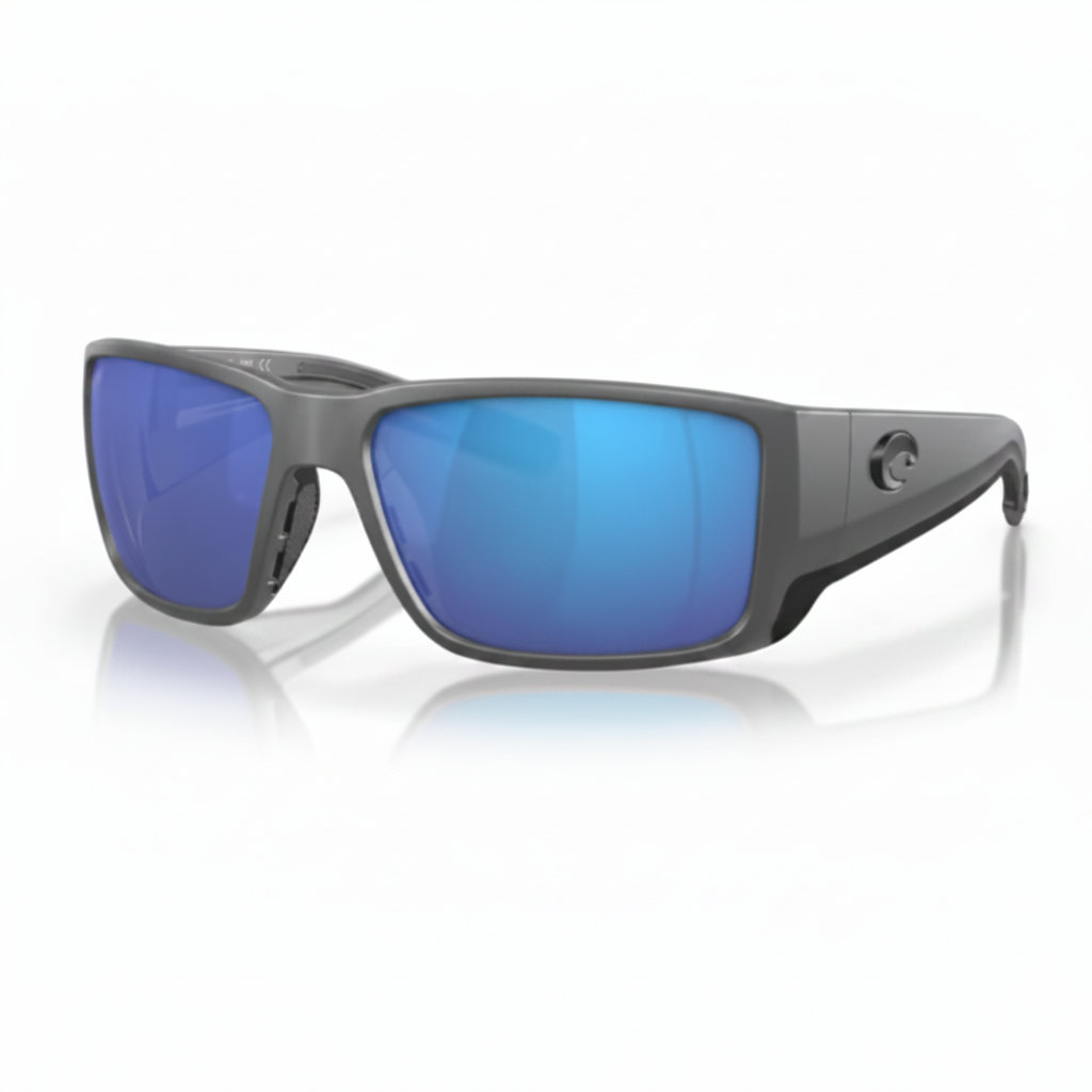 Sport Sunglasses Gray Blue Mirror Product Photo