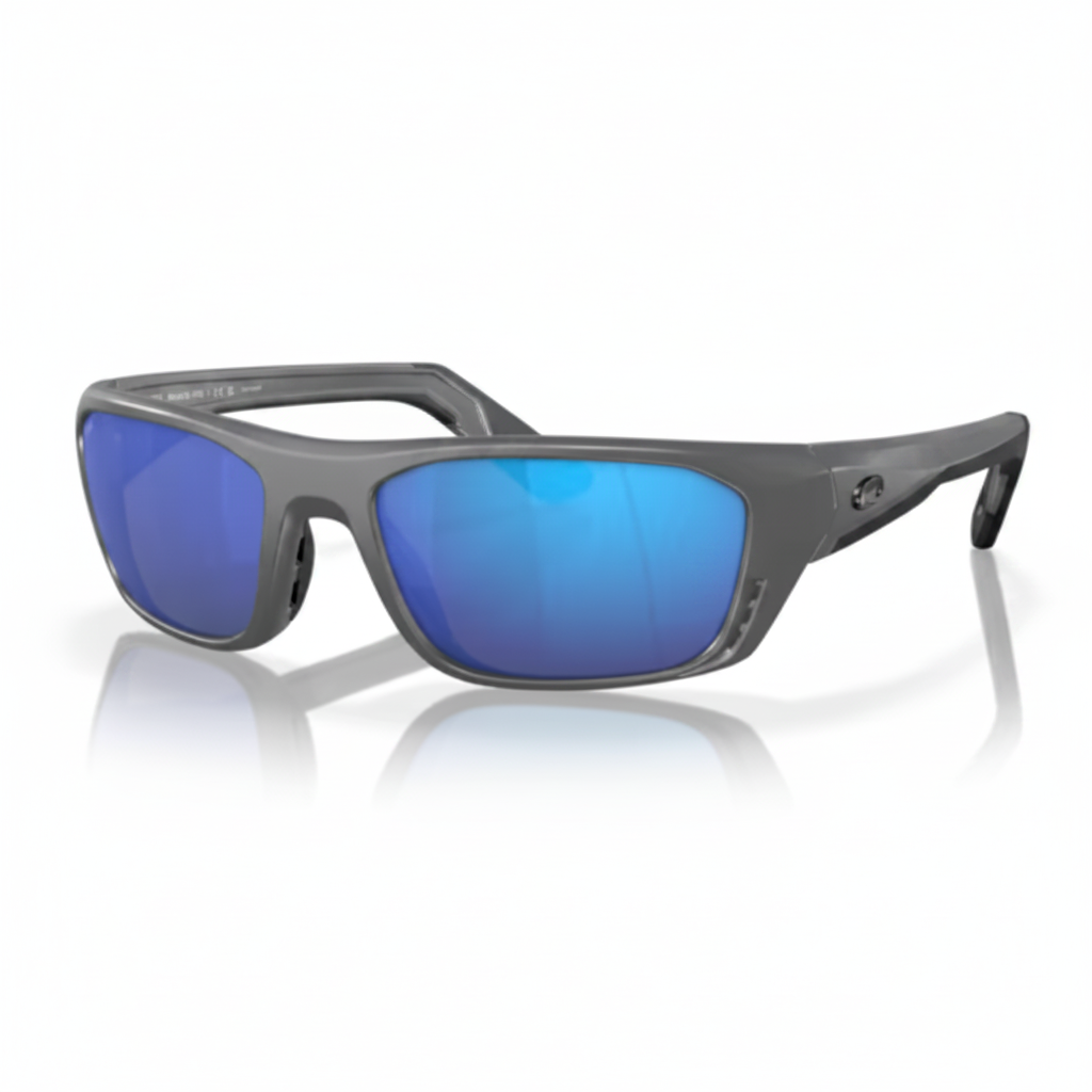 Sport Sunglasses Gray Frame Blue Mirror 1:1