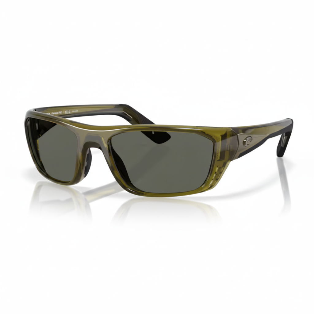 Sport Sunglasses Olive Frame Gray Lens 1:1
