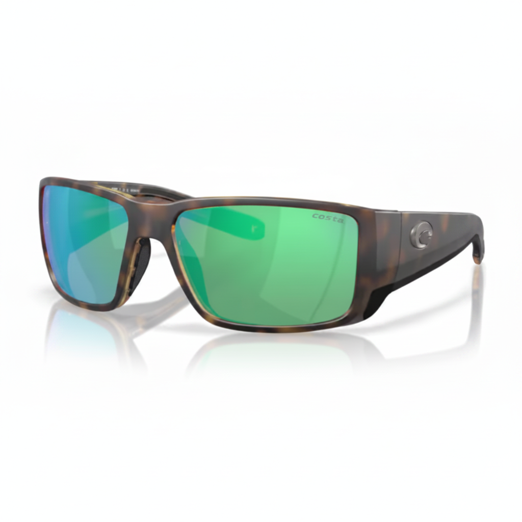 Sport Sunglasses Tortoise Green Mirror Product Photo