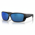 Costa Del Mar Cat Cay polarized sunglasses with 61mm eye, blue mirror and gray lens options, anti-glare, and 2-year warranty