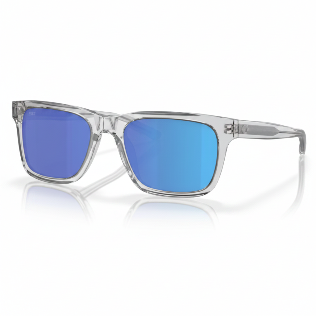 Sunglasses Clear Crystal Blue Mirror 1:1 Product Image