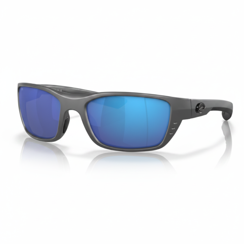 Sunglasses Gray Frame Blue Mirror 1:1