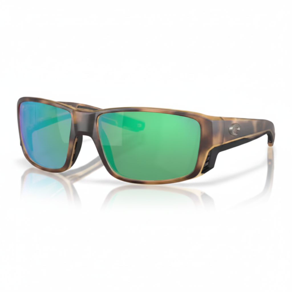 Sunglasses Tortoise Green Mirror Rectangular Sport 1:1 Product Image