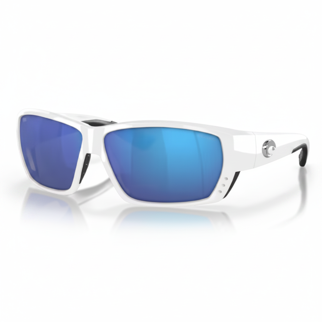 Sunglasses White Blue Mirror Sport 1:1 Product Image