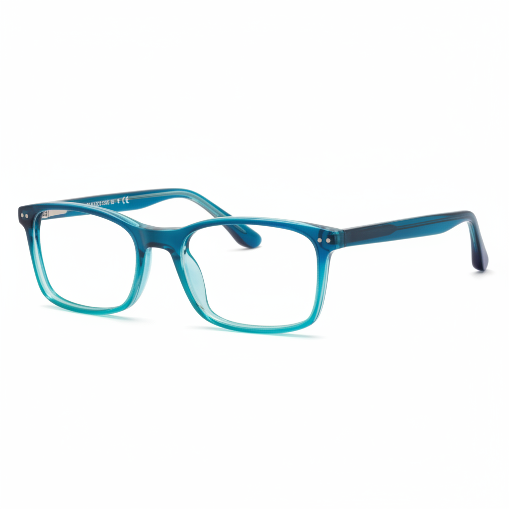 Teal Aqua Eyeglasses - 1:1