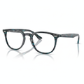 Teal Blue Grey Tortoise Hexagonal Eyeglasses 1:1