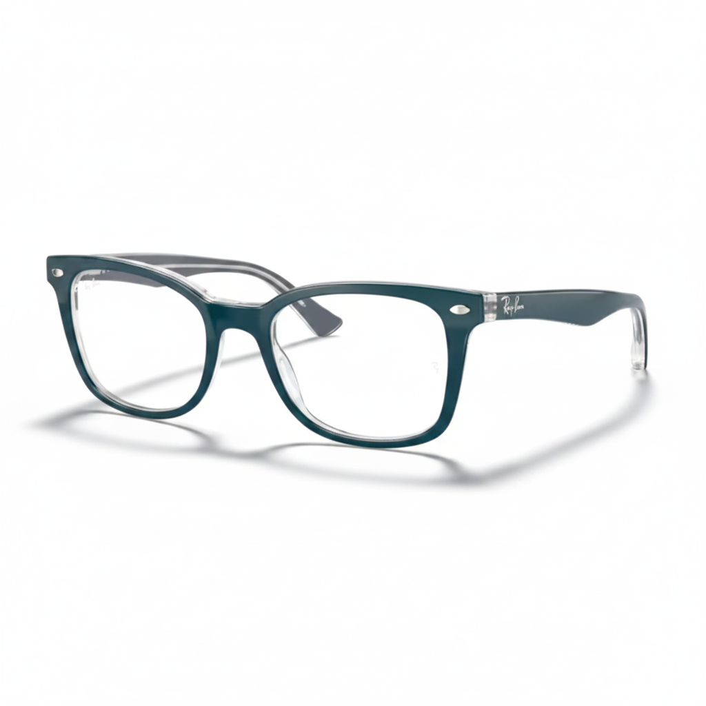 Teal & Clear Eyeglasses 1:1