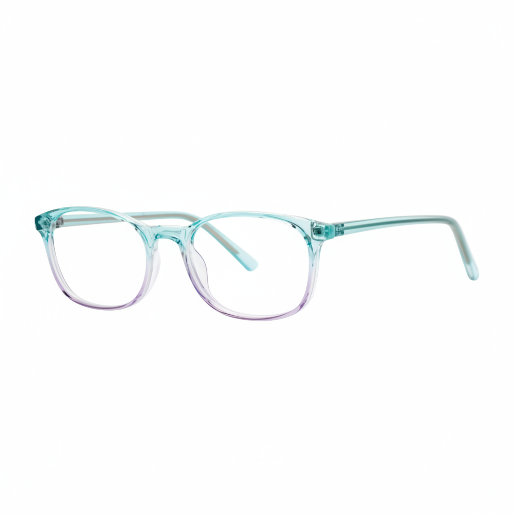 Teal gradient eyeglasses 1:1