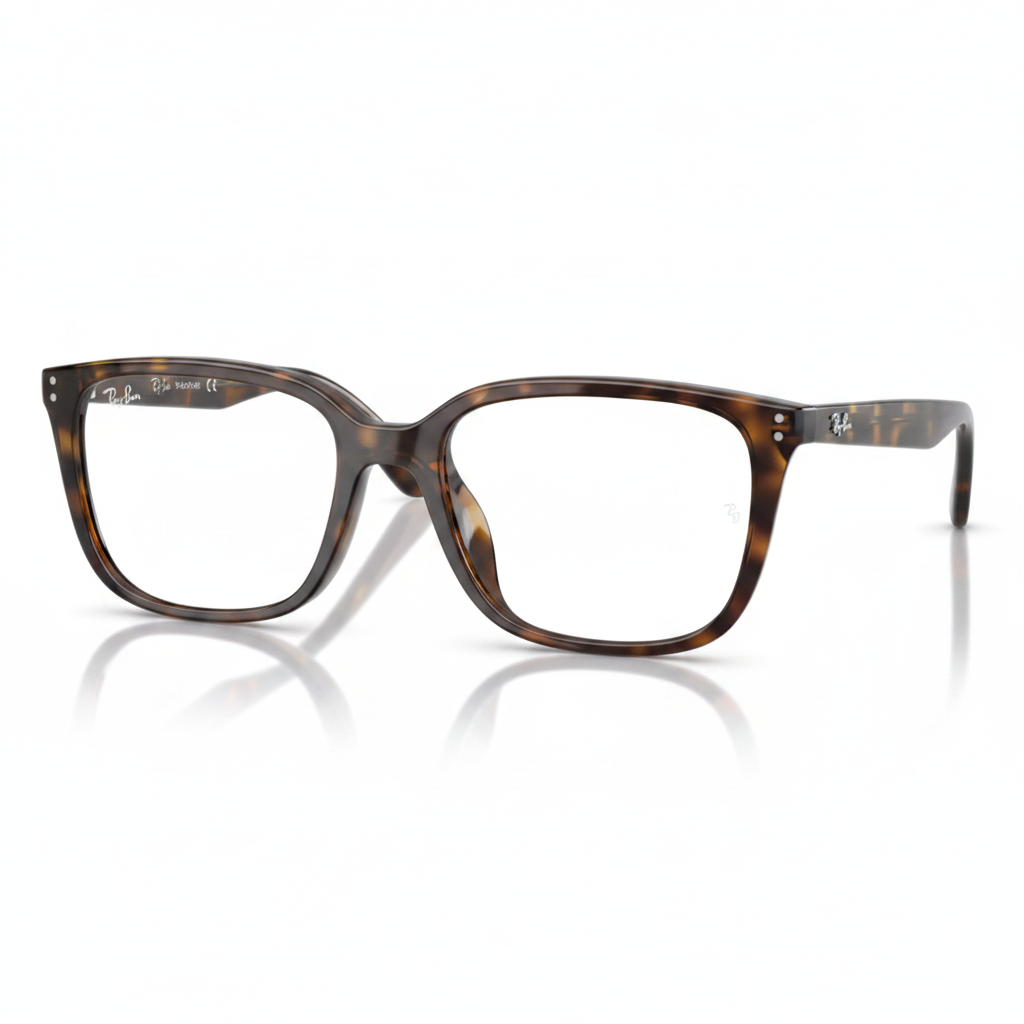 Tortoise Shell Square Eyeglasses - 1:1