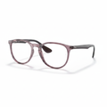 Transparent Violet Round Eyeglasses 1:1