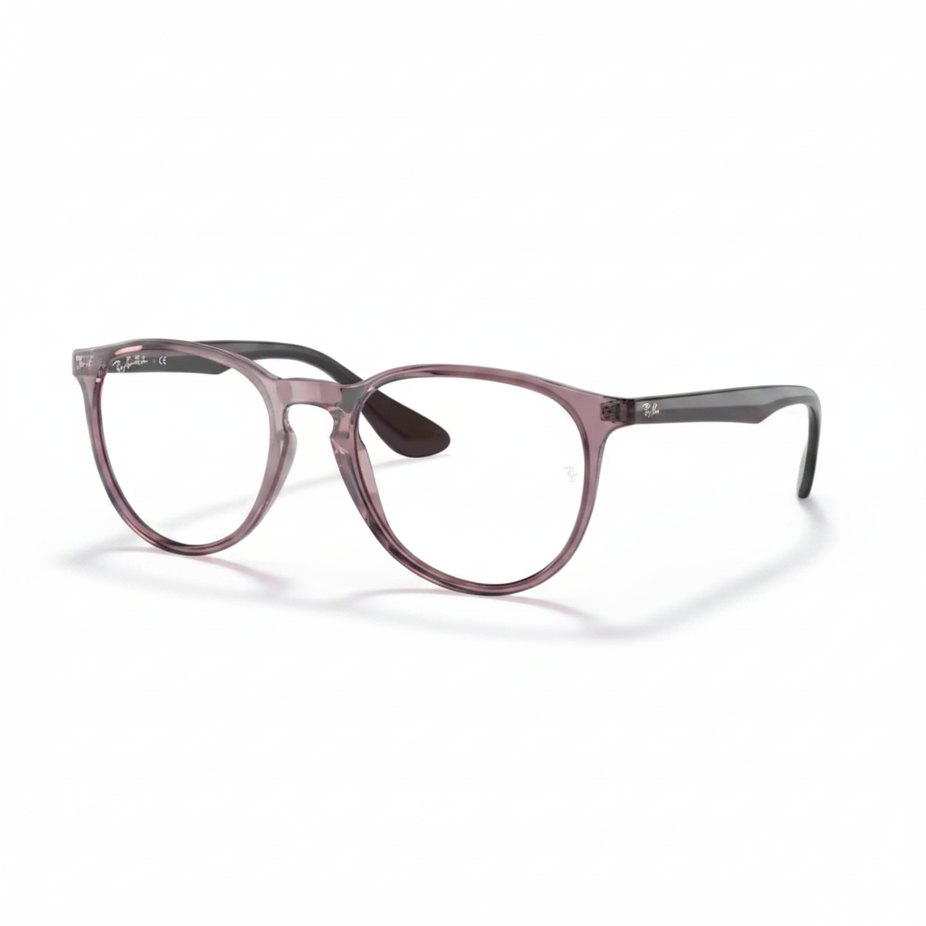 Transparent Violet Round Eyeglasses 1:1