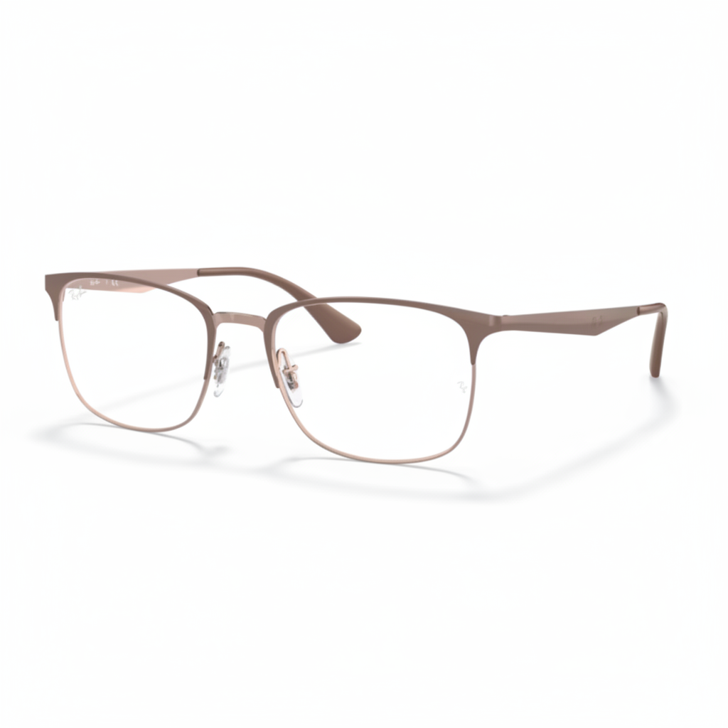 Warm Taupe Metal Eyeglasses 1:1